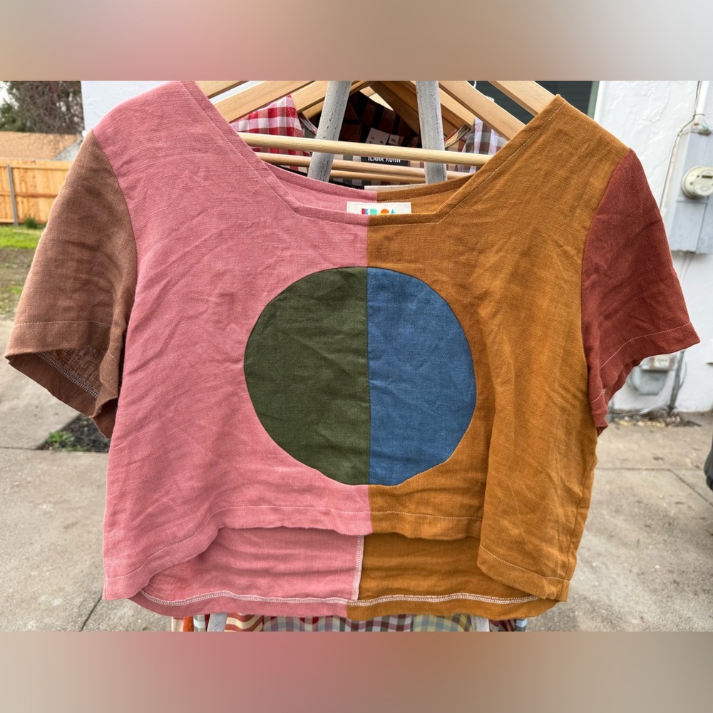 Artistic Multicolor Crop Top